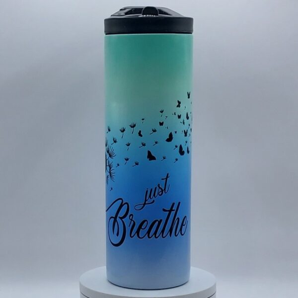 20 oz. Just Breathe Butterfly