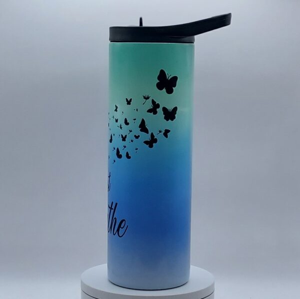 20 oz. Just Breathe Butterfly - Image 3